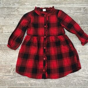 Baby Gap girls Black and Red Button up Dress